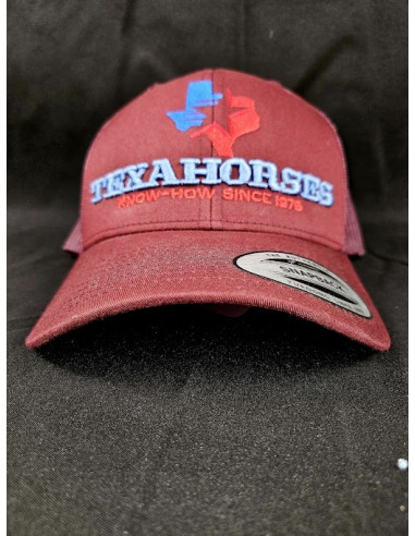 Casquette TEXAHORSES BORDEAU